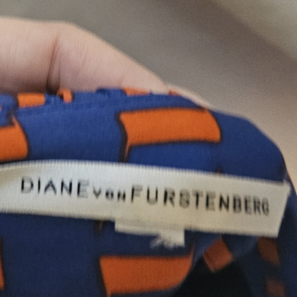 Diane Von Furstenberg set blue and orange - Picture 4 of 4